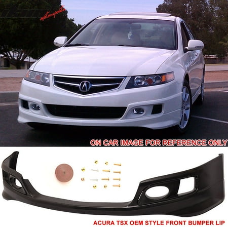 Compatible with 06-08 Acura TSX OE Factory Style Front Bumper Lip Spoiler - Urethane PU