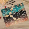 thumbnail image 4 of 2024 Placemat Ins Pink Gold Geometric Table Mats Simple Lines Marble Nordic Western Kitchen Cup Mats Pad Drink Coasters, 4 of 7