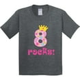 thumbnail image 3 of Inktastic 8th Birthday Rocks Girls 8 Year Old Youth T-Shirt, 3 of 5