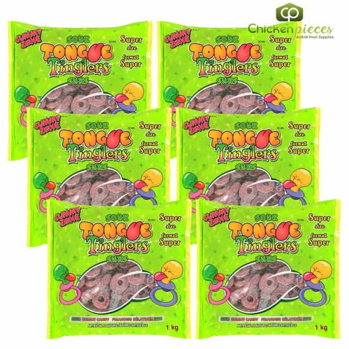 Gummy Zone Super Size Sour Gummy Candy 1Kg/2.20Lbs