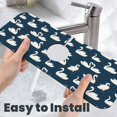 thumbnail image 6 of Sikiie White Swam Splash Guard for Sink Faucet-1 PC Super Absorbent Fast Drying Mat Sink Gadgets-Splash Guard for Kitchen, Sink Mat, 6 of 7