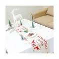 thumbnail image 4 of Camino de mesa navideño de lino, para decoración de mesa navideña (270 x 28 cm), mantel rectangular estampado, 4 of 5