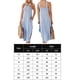 thumbnail image 2 of Vestido De Las Señoras Vestido de playa de verano Halter Maxi Vestido largo de playa Temperamento elegante para ir de compras Ygjytge para Mujer azul claro T S, 2 of 7