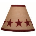 thumbnail image 1 of Heritage House Barn Red Star 12" Bulb Clip Fabric Lamp Shade by Raghu, 1 of 2
