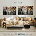 thumbnail image 4 of Elephant Stock Forest Sun Rays Wall Art - Horizontal Multi Panel Canvas - Living Room Wall Decor - Nature Multi Panel - Gray And Black Decor - 57" x 36", 4 of 8