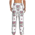 thumbnail image 3 of Daiia Cartoon Poodle Dog Men's Sleep Pant with Pockets and Drawstring,Pajama Pants-X-Large, 3 of 9