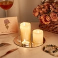 thumbnail image 4 of 10 espejos redondos acrílicos plateados para centros de mesa, platos de espejo sin cristal para velas., 4 of 9