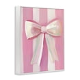 thumbnail image 2 of Stupell Industries Glam Preppy Pink Bow on Stripes White Framed Giclee Art, 16 x 20, by The Prints Vibe, 2 of 8