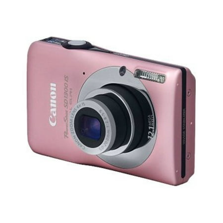 Canon PowerShot ELPH SD1300 - Digital camera - compact - 12.1 MP - 4x optical zoom - pink