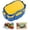 Blue, variant on CHENjy Lunch Box Stainless Steel Leakproof Container Microwave Safe Bento Box with Compartments for Work Picnics Outdoor Meals 5.31*7.67*3.66 in