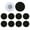 Black Round, variant on Disposable Nipple Covers for Women Reusable Pasties Small Sticky Breast Covers Non Woven Pasty, Round Beige, 5 Pack