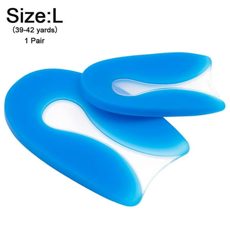 1 Pair Silicon Gel U-shaped Spur Cup Heel-plantar Fasciitis Cushion ...