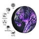 thumbnail image 4 of Fotbe Purple Pattern White Tiger Funda de Llanta de Repuesto con Estampado, Engrosada, Ajuste Universal para Jeep, Remolque, RV, SUV, Camión-15 inch, 4 of 6