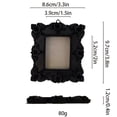thumbnail image 2 of Creative Black Magnetic Photo Frames for Refrigerator, Retro Carved Fridge Magnets Sticker, Decorative Picture Frames for Metal Cabinet Locker, DIY Home Decor Keepsake Display, 1Pc, 2 of 7