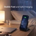thumbnail image 7 of Geyo Magnetic Fast Wireless Charger Stand for iPhone 17 16 15 14 13 12 Series, for Samsung Galaxy S26 S25 S24 Series (with Magnetic Case) Black, 7 of 7