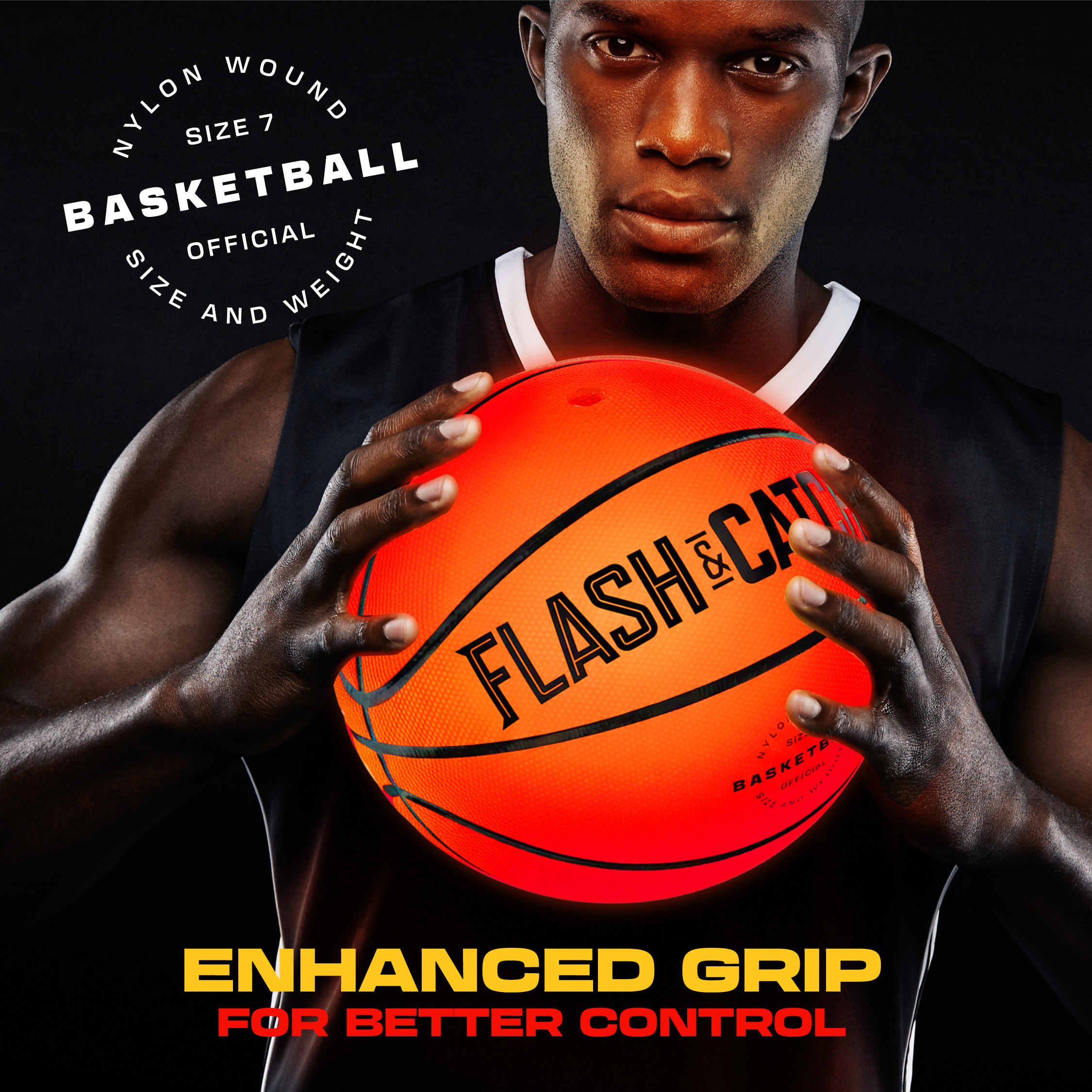 HERO SQUAD Light-Up Glow-in-the-Dark Basketball photo 6
