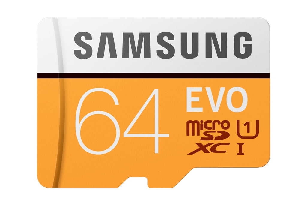 Samsung 64GB EVO 48MB/s MicroSD SDXC UHS-I Class 10 Memory Card Retail package 