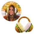 thumbnail image 2 of Adjustable Cartoon Hamburger Earmuffs for Women 2000s Trend Millennial Devil Ear Warmers Photo Props, 2 of 8