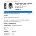 thumbnail image 2 of Engine Oil Pressure Sensor - Compatible with 2003, 2005 - 2006 Chevy Silverado 1500 HD 6.0L V8, 2 of 2