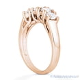 thumbnail image 5 of Round Cut Charles & Colvard Moissanite Engagement & Wedding Bridal Set in 14k Rose Gold, 5 of 6