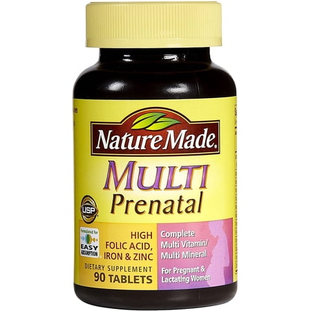 Nature Made Multi Prenatal Tabs, 90 ct (Packaging may vary)