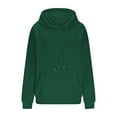 thumbnail image 4 of Womens Oversized Hoodies with Front Pocket Cotton Fleece Lined Winter Fall Casual Pullover Top Hooded Sweatshirt (S, Green), 4 of 6