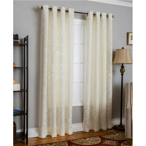 Miller Curtains Panneau de Fenêtre Texturé Morris, 5084, Naturel