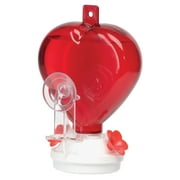 Kay Home 4" W X 7-3/8" H 12 Oz Red Heart Hummingbird Feeder