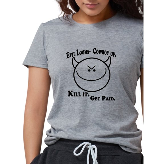 CafePress - Evil Looms Womens Tri Blend T Shirt - Womens Tri-blend T-Shirt
