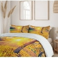 thumbnail image 6 of Ambesonne Autumn Duvet Cover Sets, Evening Natural Park, 2-Queen, Yellow Green, 6 of 7