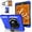 Blue, variant on REQO for iPad Mini 5 / Mini 4 Case 7.9 Inch, with Pen Holder Portable Hybrid Shock-Proof Cover with 360° Rotatable Hook&Loop Handle, Shoulder Strap.