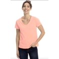 thumbnail image 1 of T-Shirts à Col en V pour Femmes (m, Saumon), 1 of 2