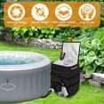 thumbnail image 2 of Hot Tub Spa Heater Pump Cover Waterproof Hot Tub Pump Cover with Zipper All Weather Protection Hot Bathtub Pump Cover Square Hot Tub Heater Pump Cover for Hot Tub Spa Heater Pump-black-, 2 of 10