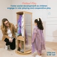 thumbnail image 4 of ECR4Kids Rotating Dress-Up Carousel, Natural, 4 of 10