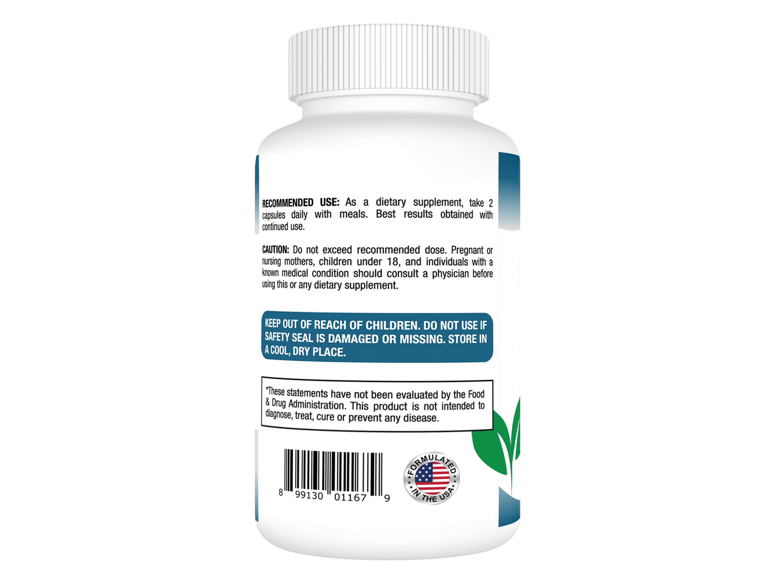 BoniHair Supplement for All Hair Types, Saw Palmetto, Calcium, Vitamin B, by Rise-N-Shine - 60 Count