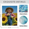 thumbnail image 3 of Diamond Art Kit for Adults, Sunflower Field Scarecrow Smiling Diamond Painting for Adults Beginners, 5D DIY Diamond Art Painting Kits, Colorful Diamond Painting Craft for Home Decor 12x16 Frameless, 3 of 7