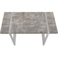 thumbnail image 4 of Monarch Specialties I 7662 48 in. Metal Computer Desk, Grey Concrete-Look - Silver, 4 of 9