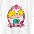 thumbnail image 3 of Hey Arnold! - Valentine's My Love - Women's Short Sleeve Graphic T-Shirt, 3 of 5