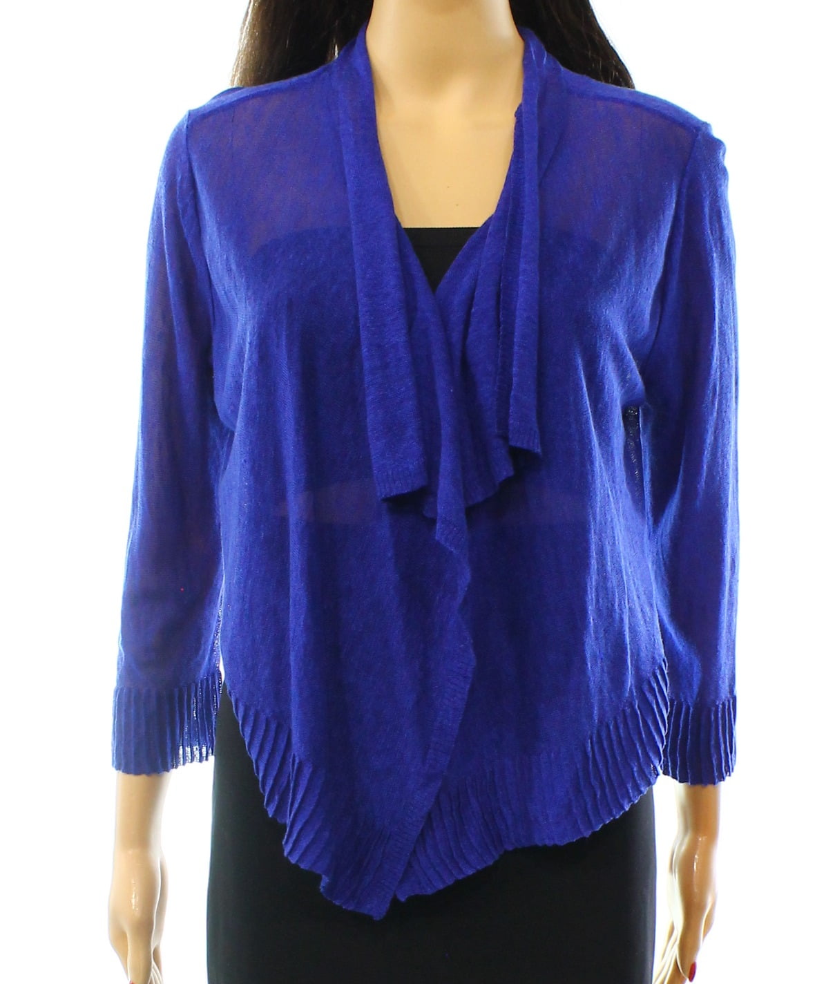 cobalt blue cardigan sweater