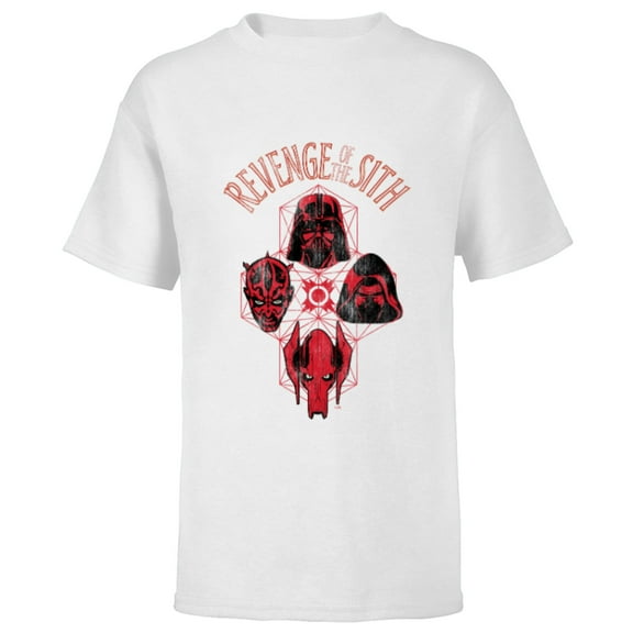Star Wars Revenge of the Sith Lords - Short Sleeve T-Shirt for Kids - Customized-White