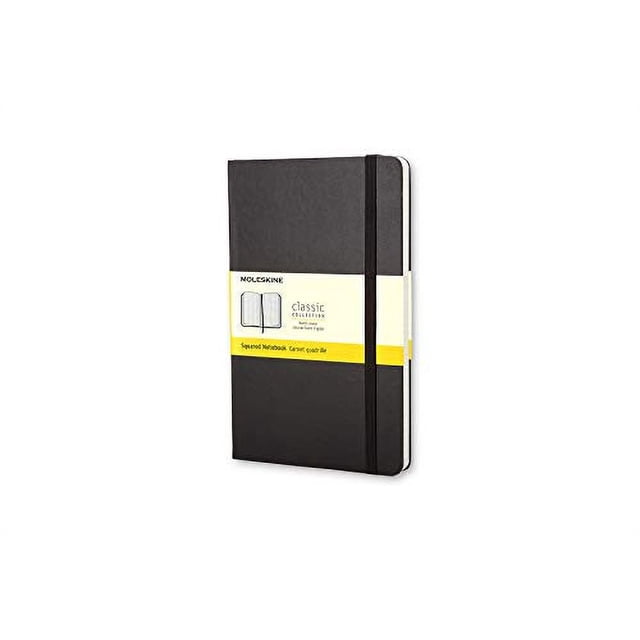 Cuaderno Clásico Moleskine Tapa Dura Cuadriculado Negro 3.5' x 5.5' 192 Páginas
