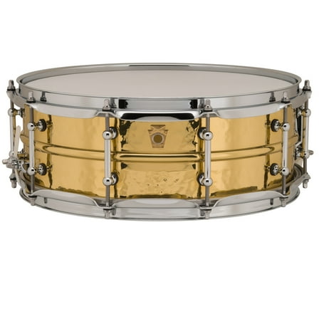 Ludwig LB420BKT Supraphonic 5x14 Hammered Brass w/Tube Lugs Snare Drum