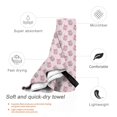 thumbnail image 3 of Daiia Pink Disco Ball Pattern Quick Dry Towel, Super Absorbent Travel Towel with Hanging Loop & Carabiner, Lightweight Compact Fast-Drying Microfiber Towel-31.5"x63", 3 of 8