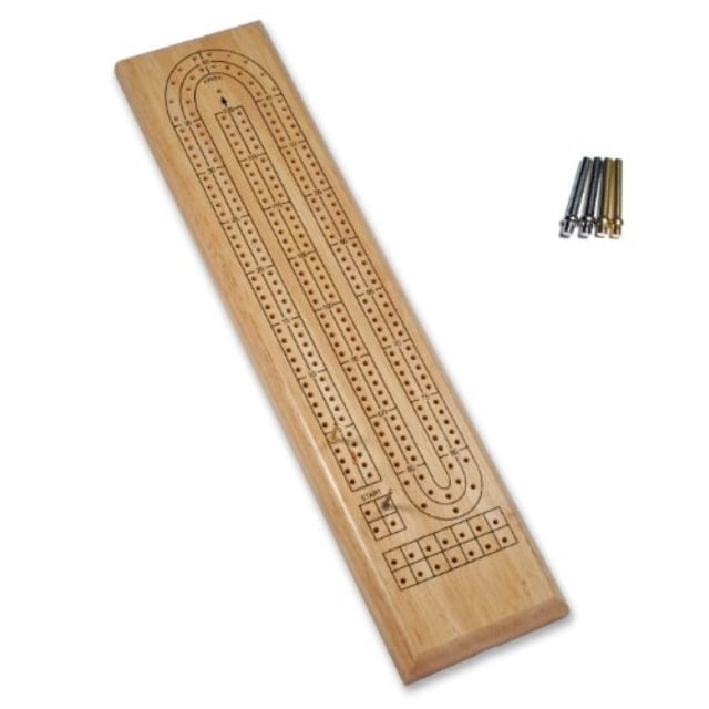 Classic Cribbage Set Solid Wood Contin
