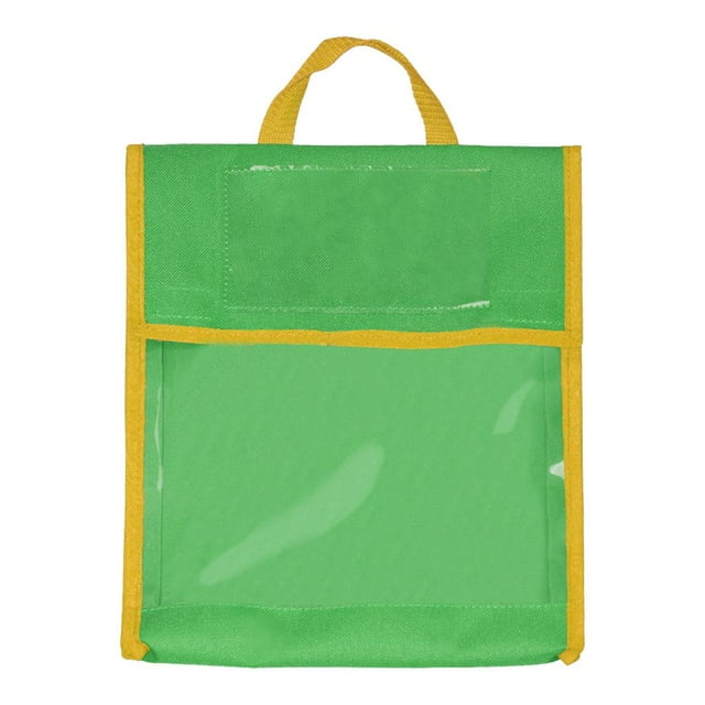 TISHITA Tote Bag Large Capacity School Bag Polyester for Primary Secondary Student Green
