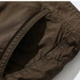 thumbnail image 4 of IROINNID Men's Belted Cargo Long Shorts Inseam Below Knee Length Multi Pocket 3/4 Capri Pants (Big and Tall Shorts for Men), 4 of 5
