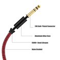 thumbnail image 5 of Belipro Cable De Instrumentos Trs De 1/4 De Pulgada Cable De Audio Estéreo Trs De 6,35 Mm A Trs De 33 Pies Macho A Macho De Ángulo Recto A Recto Para Guitarra Eléctrica, Bajo, Teclado, Mezclador, Ampl, 5 of 5