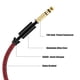 thumbnail image 5 of Belipro Cable De Instrumento Trs De 1/4 Pulgada Cable De Audio Estéreo De 6,35 Mm A 6,35 Mm De 10 Pies Macho A Macho De Ángulo Recto A Recto Para Guitarra Eléctrica Bajo Teclado Mezclador Amplificador, 5 of 5