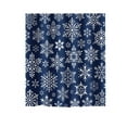 thumbnail image 1 of Wzzjkit Rideau de Douche en Polyester Imprimé Flocon de Neige Hiver Noël Salle de Bain, 1 of 3