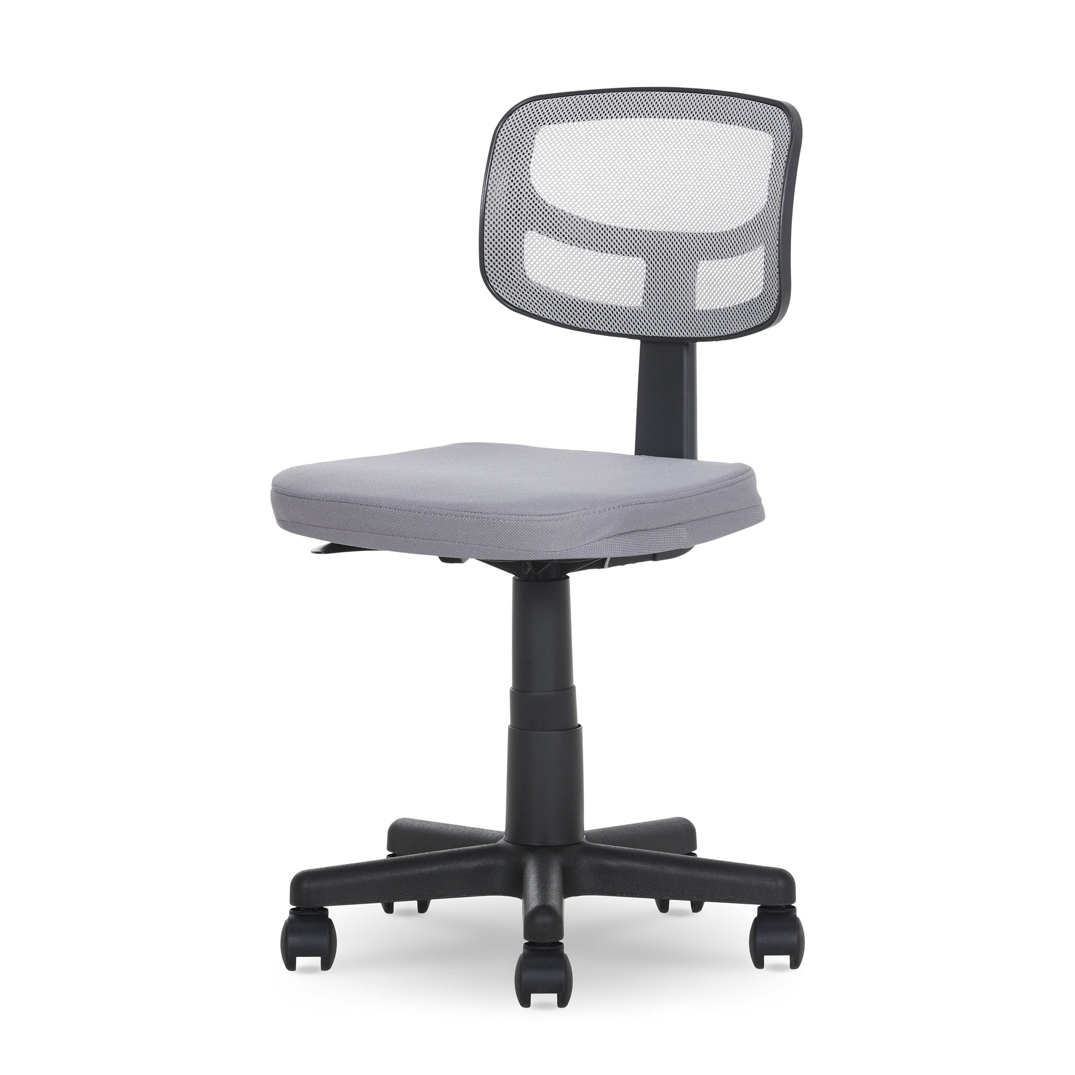 Mainstays Mesh Task Chair with Padded Seat, Teens and Adult, Gray/Gray
